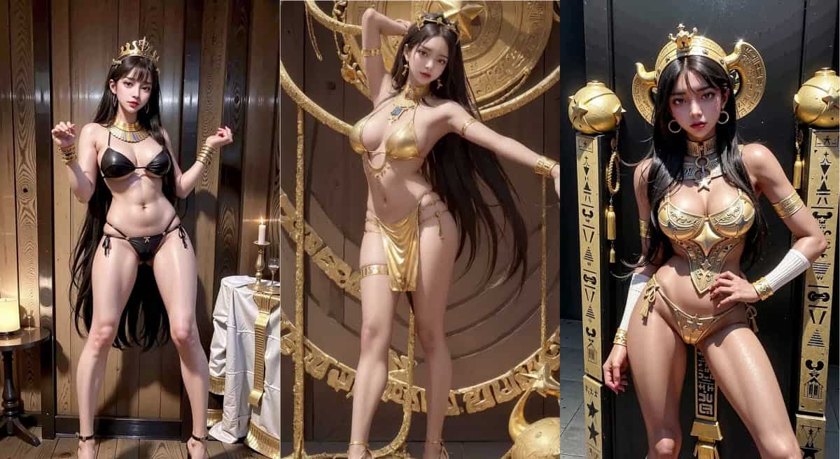 Ai Art Lookbook Secrets Of The Bikini Egyptian Goddess 비키니 이집트 여신의