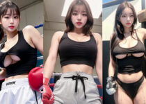 ai art lookbook sexy boxing girl