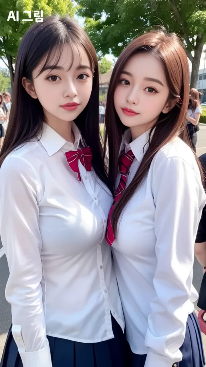 Ai Art Lookbook: Korean High school uniform 교복 코스튬 27