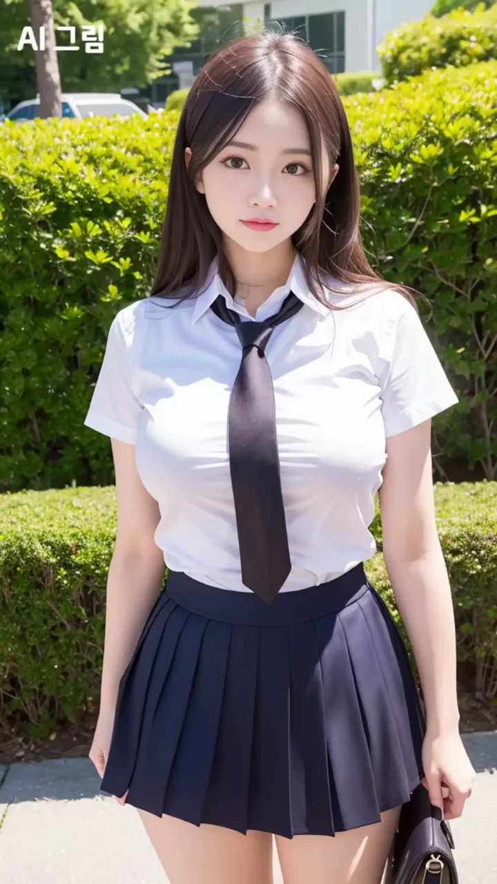 Ai Art Lookbook: Korean High school uniform 교복 코스튬 28