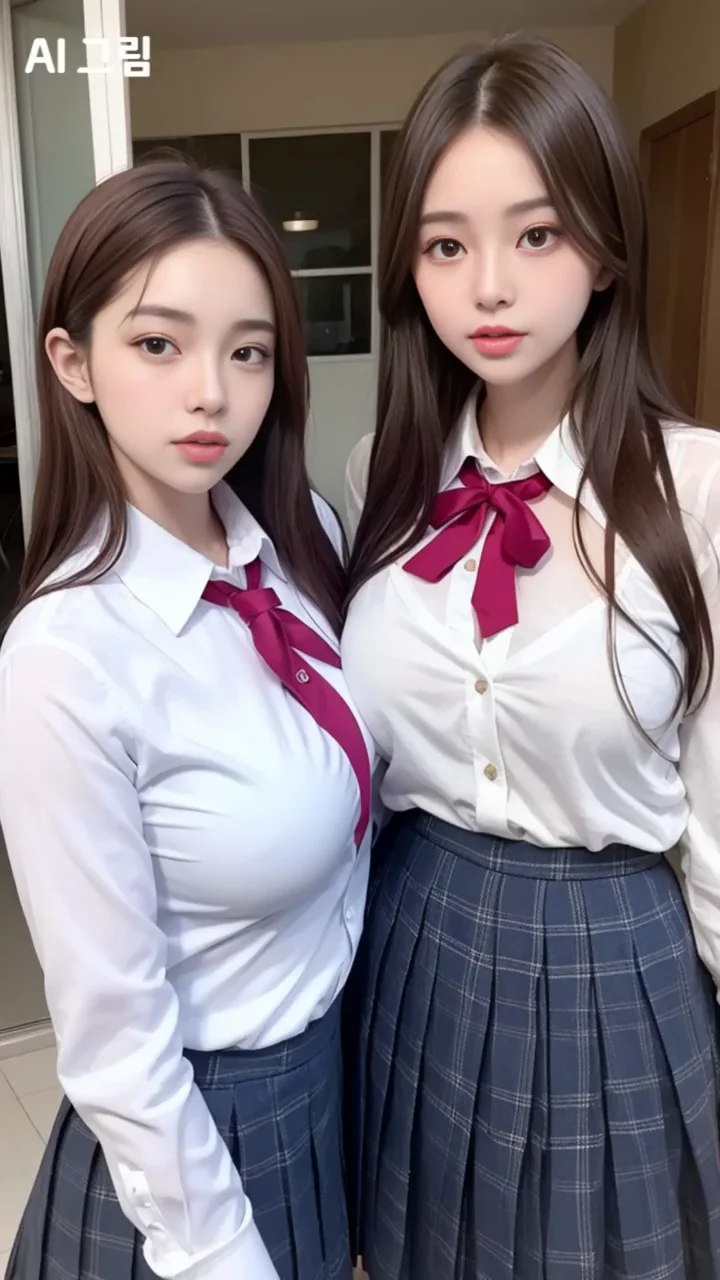Ai Art Lookbook: Korean High school uniform 교복 코스튬 30