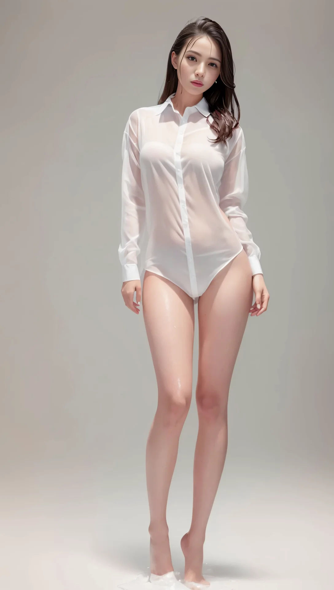 Ai Lookbook Beautiful Girl In A White Shirt And Panties Image 08