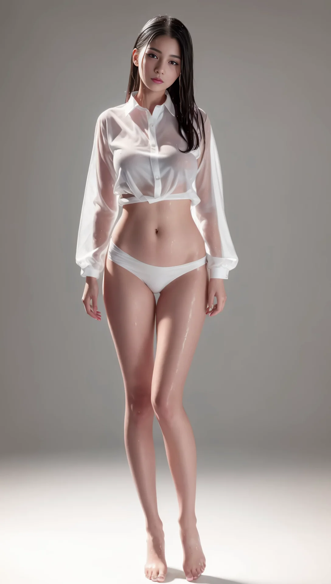 Ai Lookbook Beautiful Girl In A White Shirt And Panties Image 21