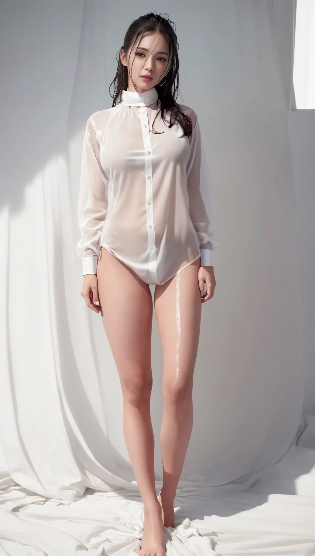 Ai Lookbook Beautiful Girl In A White Shirt And Panties Image 24