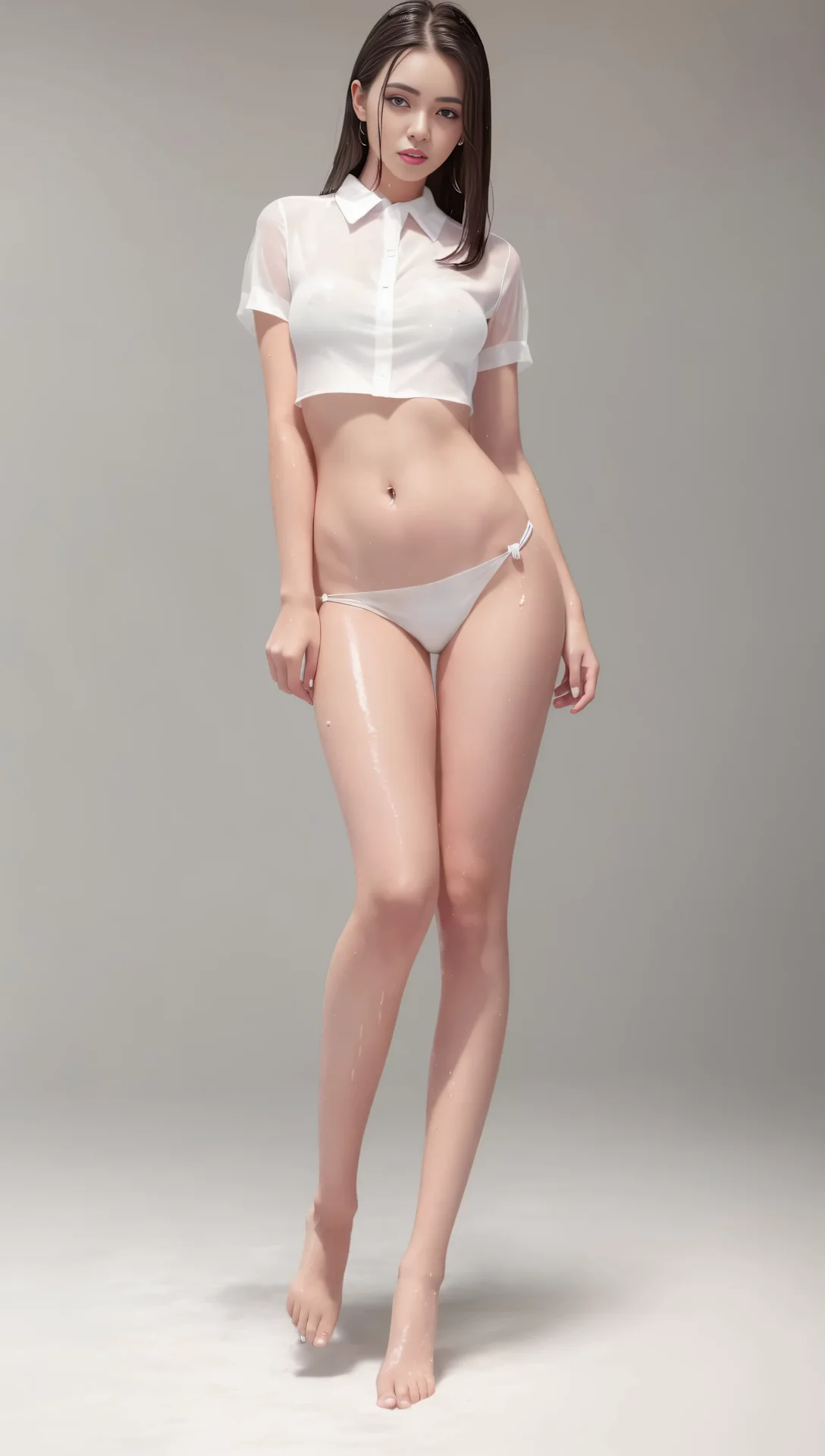 Ai Lookbook Beautiful Girl In A White Shirt And Panties Image 39