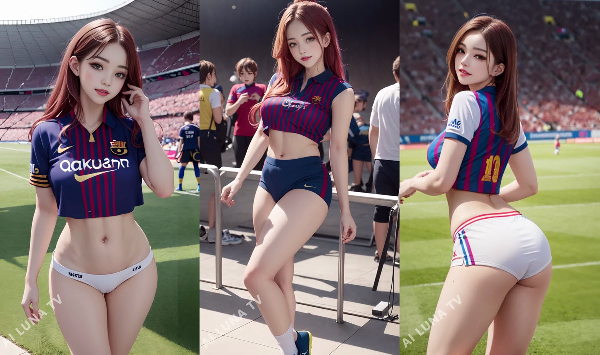 Gallery - Ai Lookbook FC Barcelona Girl Images - 바르셀로나 걸스 팬 - Ai Art Lookbook