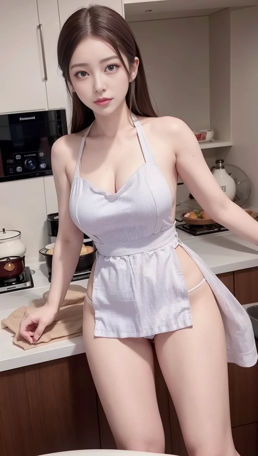 Attractive Woman Sexy Apron Images 06