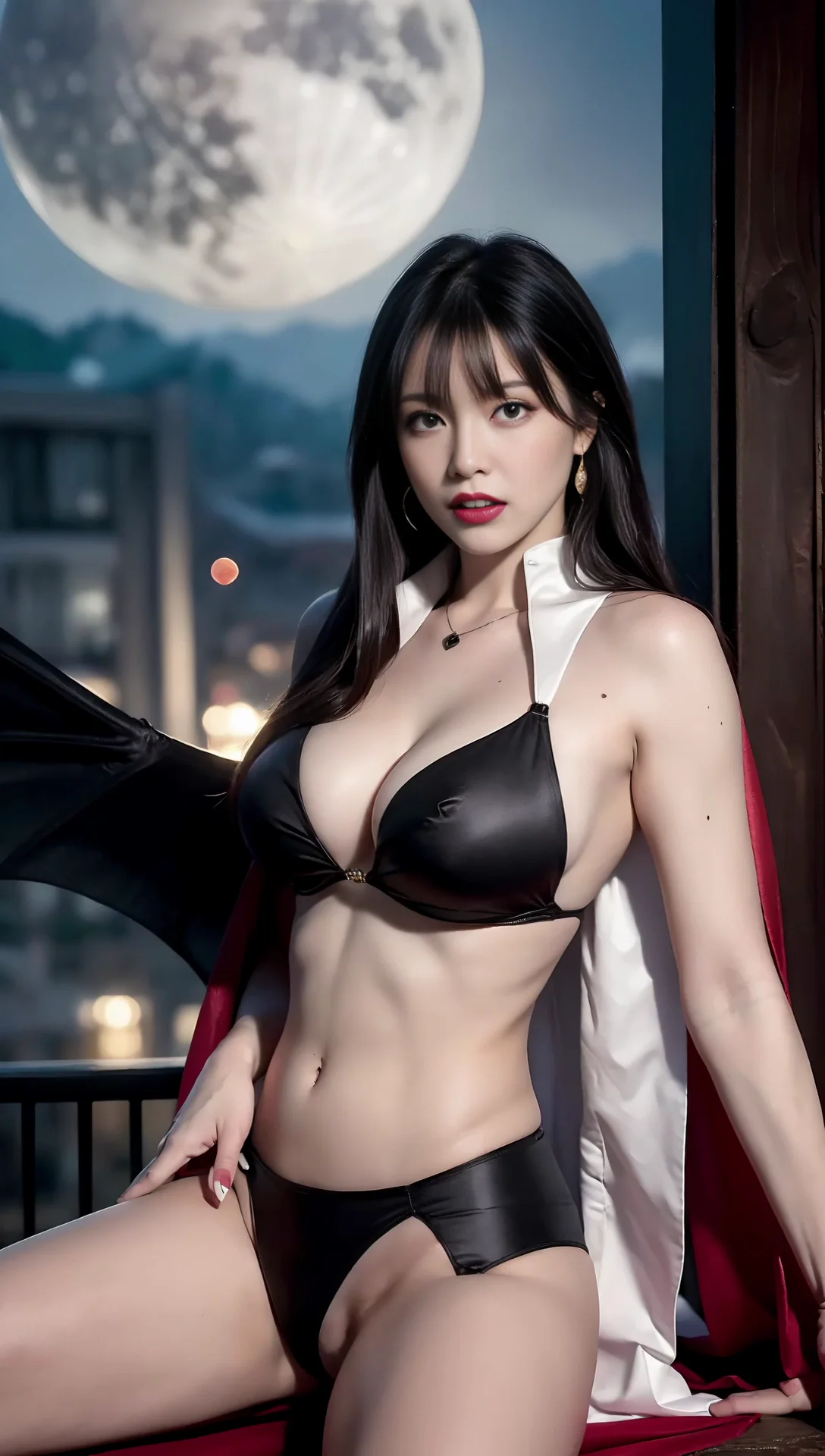 Ai Art LookBook: Sexy Girls in Vampire Cosplay Images 14