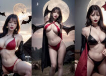 ai art lookbook sexy girls in vampire cosplay images