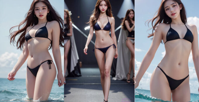 ai lookbook black bikini models images