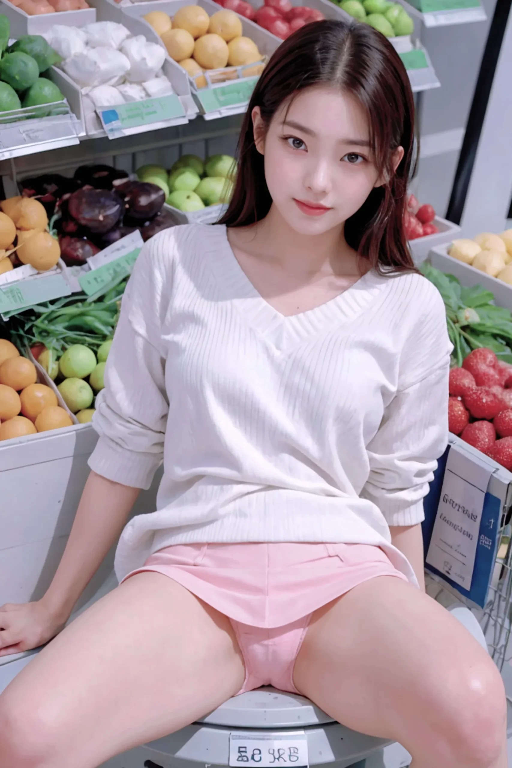 Young Lady Flashing Panties In A Store Images 02