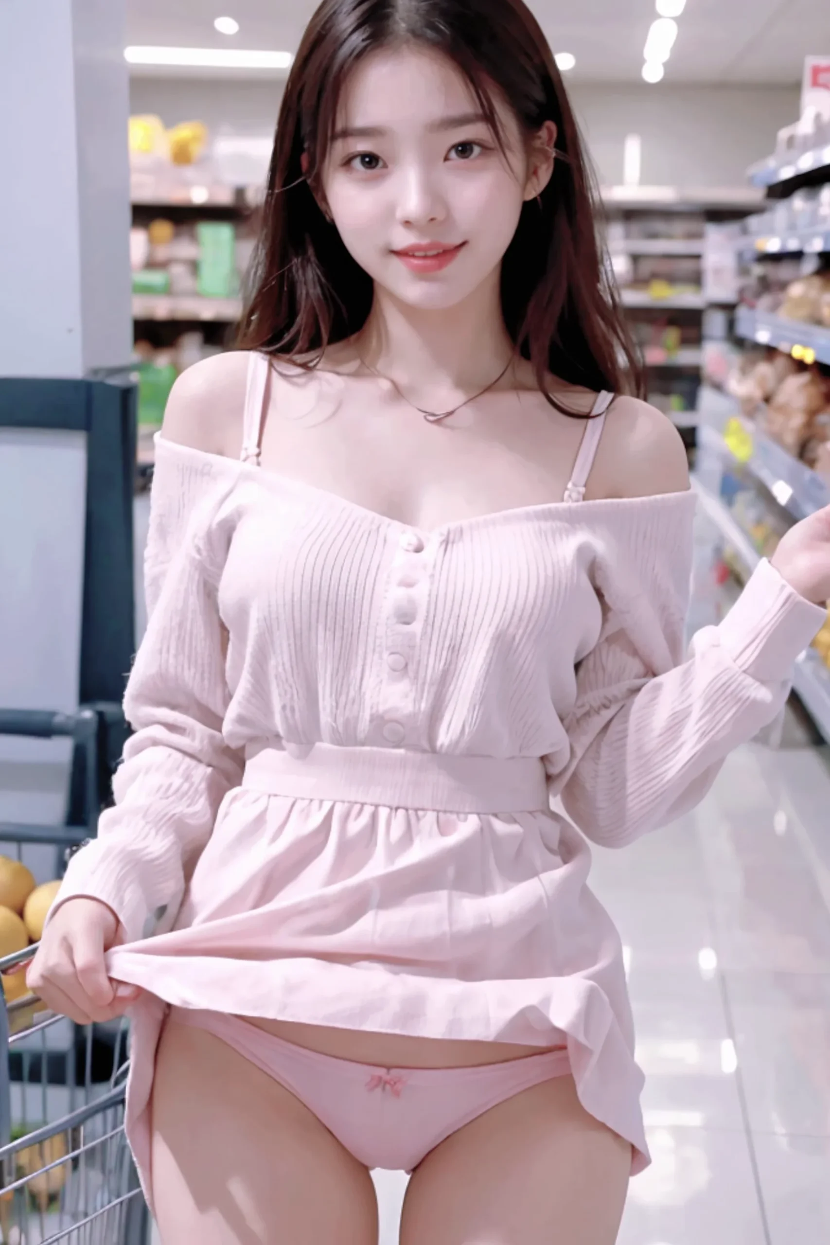 Young Lady Flashing Panties In A Store Images 08