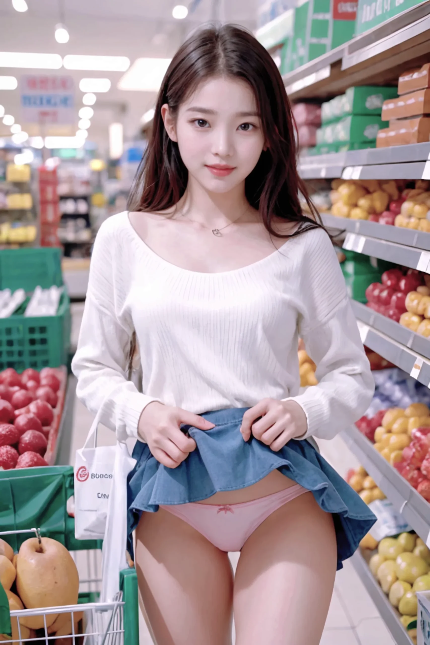 Young Lady Flashing Panties In A Store Images 20