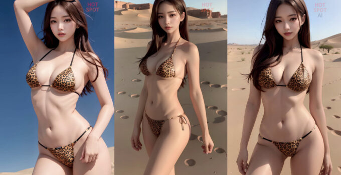 Leopard Bikini Images | AI Lookbook Girl 2024