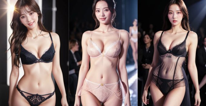 Ai Model's Lingerie Fashion Runway Lookbook