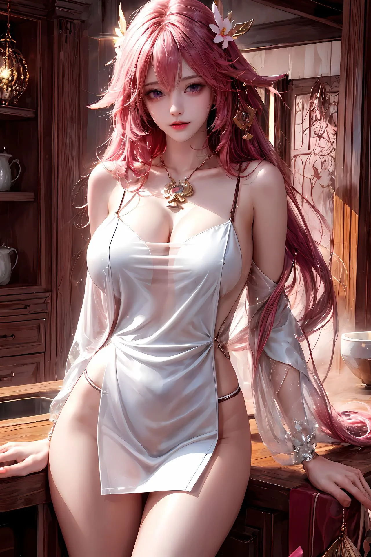 Gallery - Yae Miko 八重神子 | Cute & Beautiful AI Cosplay Collection - Ai Art Lookbook - image 3
