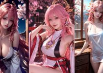Yae Miko Cute & Beautiful AI Cosplay Collection