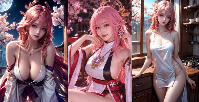 Yae Miko Cute & Beautiful AI Cosplay Collection